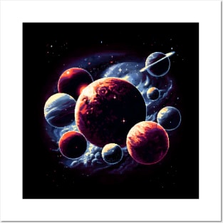 astronomy lover - astronomy pixelated lover astronomy lover Posters and Art